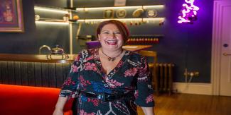 Image of proprietress, Melanie Harrison in the hotel