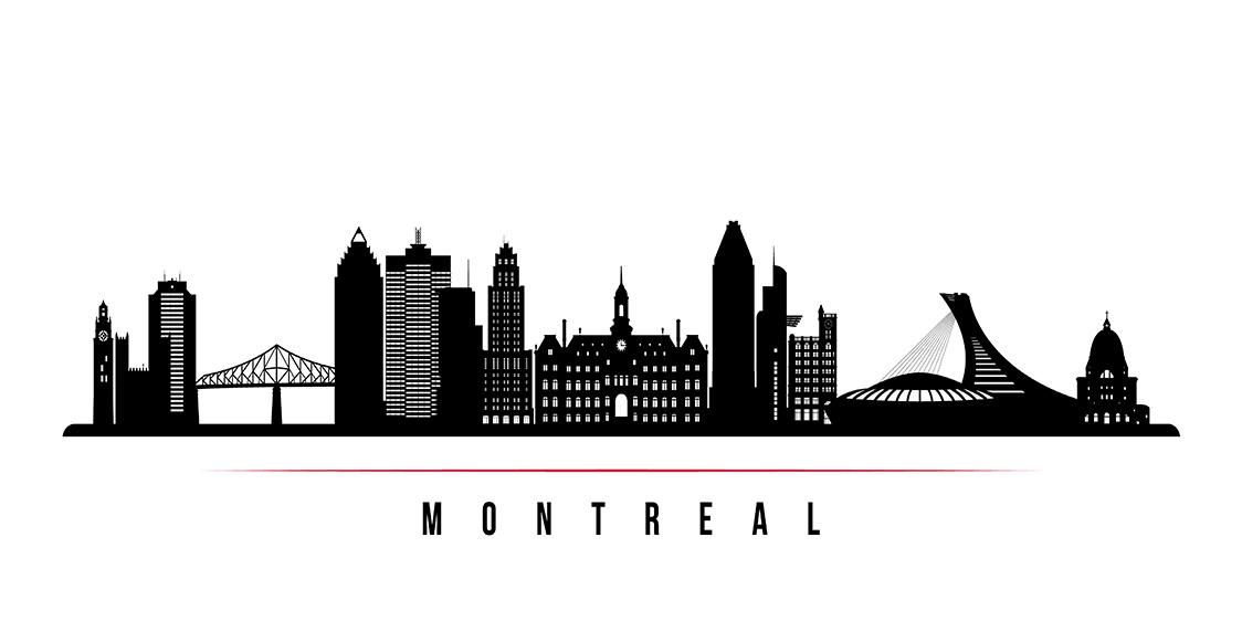 Outline of the Montreal Skyline