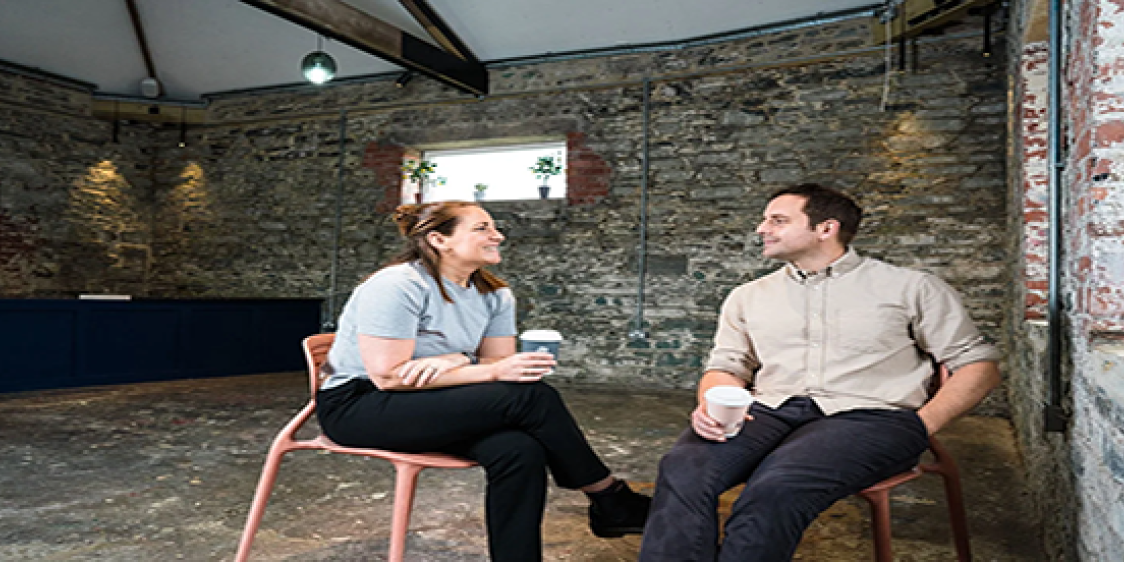 Northern Ireland restaurant, The Fold, owners Mark and Shauna. 