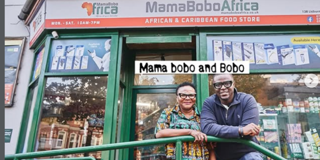 First Nigerian restaurant in Northern Ireland, owners Hammy and Dorcas. 