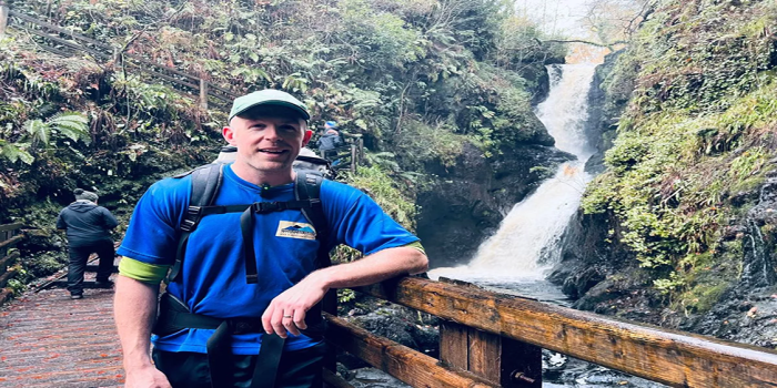 Jonny at Glenariff Waterfalls