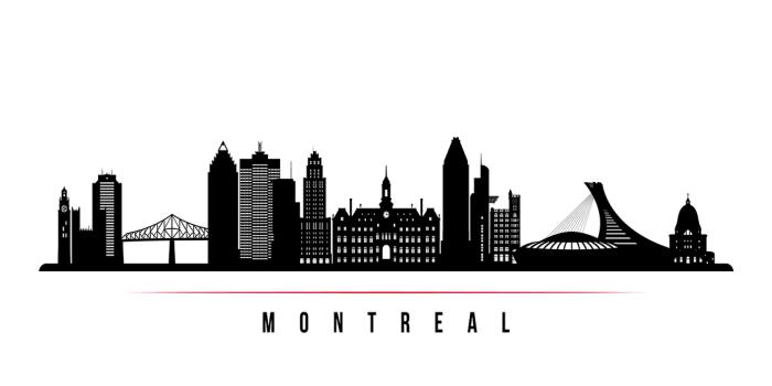 Outline of the Montreal Skyline
